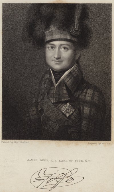Portræt af James Duff; jarl af Fife af Francois Theodore Rochard