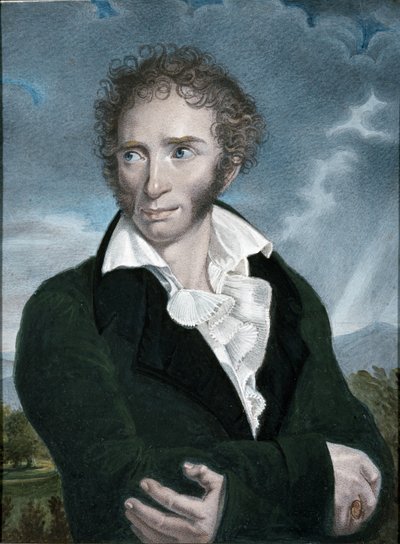 Portræt af Ugo Foscolo af Francois Xavier (after) Fabre