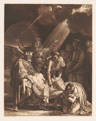 Kristus båret til graven af Francois Xavier Fabre