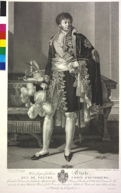 Hertugen af Feltre Clarke (radering) af Francois Xavier Fabre