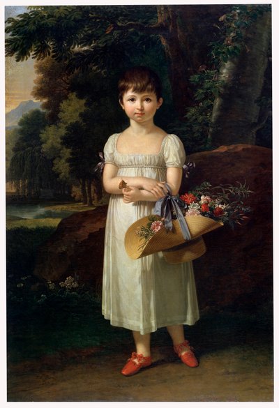Portræt af Amelia Oginski, slutningen af det 18. eller begyndelsen af det 19. århundrede af Francois Xavier Fabre
