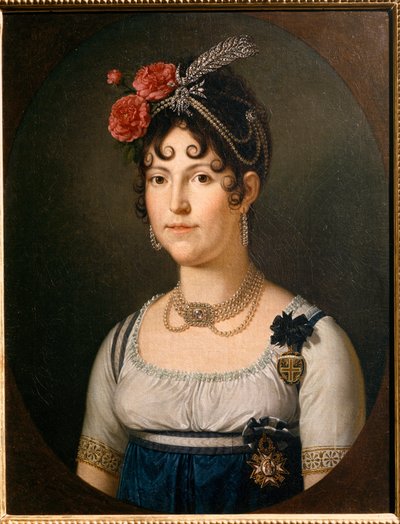 Portræt af Maria Luisa af Spanien, hertuginde af Lucca. 1800-tallet (maleri) af Francois Xavier Fabre