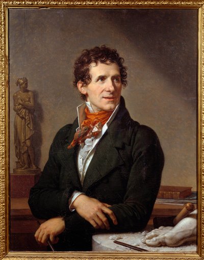 Portræt af billedhuggeren Antonio Canova (1757-1822) Maleri af Xavier Fabre (1766-1837) 1812 Dim. 0,91x0,7 m Montpellier, Musee Fabre - Portræt af den italienske billedhugger Antonio Canova (1757-1822). Maleri af Francois Xavier Fabre (1766-1837) af Francois Xavier Fabre