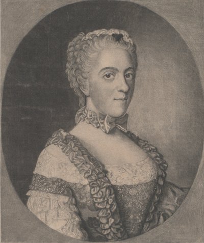 Portræt af Mme Anne-Henriette af Frankrig, 1750. af Francois Xavier Vispre