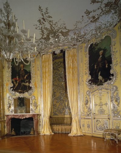 Amalienburg, det lille jagtslot inde på Nymphenburgs slotsområde af Francois de Cuvillies