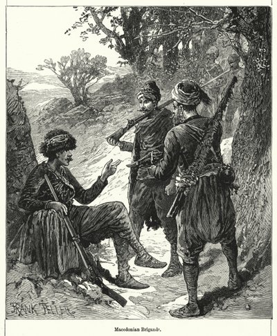Makedonske brigader (gravering) af Frank (after) Feller