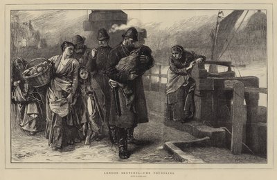London Sketches, the Foundling (gravering) af Frank (after) Holl