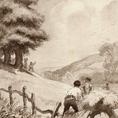 Illustration til The Scholar-Gipsy af Matthew Arnold (farve litho) af Frank Adams