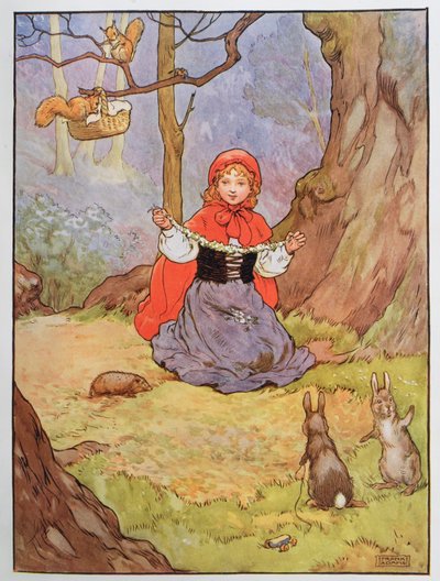 Rødhætte, illustration fra 