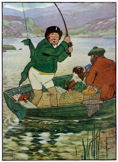 Three Jolly Fishermen (farve litho) af Frank Adams