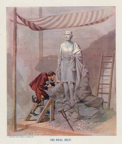 Hans virkelige selv (farvelitografi) af Frank Beard