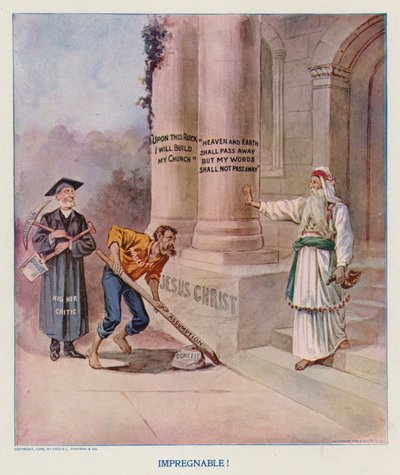 Uindtagelig! (farvelitografi) af Frank Beard