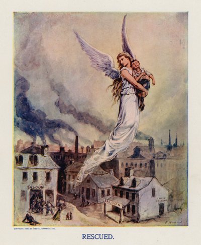 Reddet (farvelitografi) af Frank Beard