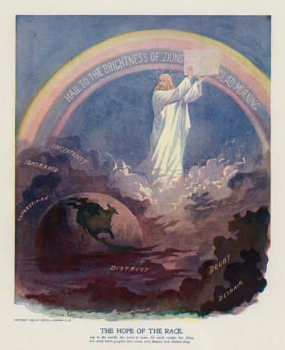 The Hope of the Race (farvelitografi) af Frank Beard