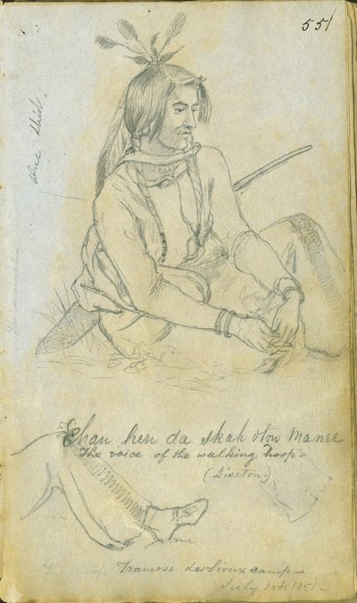 The Voice of the Walking Hoop, 1. juli 1851 af Frank Blackwell Mayer