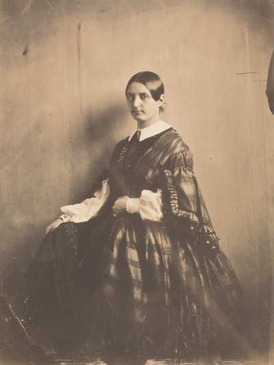 Portræt af en kvinde, ca. 1850. af Frank Chauvassaigne
