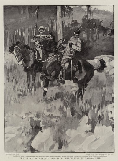 General Symons død i slaget ved Talana Hill af Frank Craig