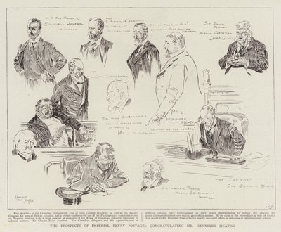 The Prospects of Imperial Penny Portoge, lykønskninger til hr. Henniker Heaton af Frank Craig