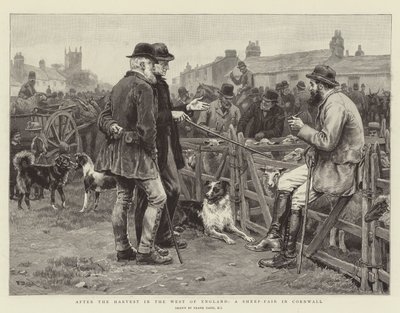 Efter høsten i det vestlige England, en fåremesse i Cornwall af Frank Dadd