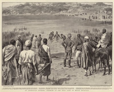 En abessinisk Lourdes, pilgrimme ved den hellige sø på Mount Zouquala af Frank Dadd