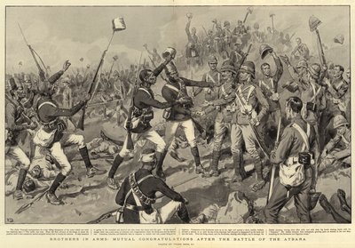 Brothers in Arms, gensidigt tillykke efter slaget ved Atbara af Frank Dadd