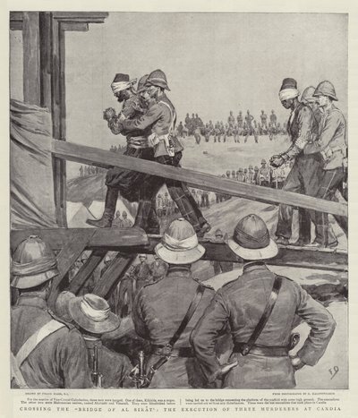 Krydser broen af Al Sirat, henrettelsen af tre mordere i Candia af Frank Dadd