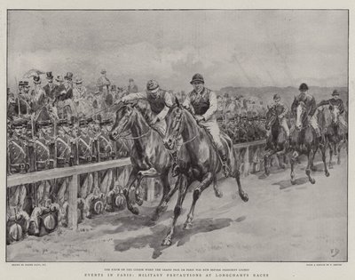 Begivenheder i Paris, Militære forholdsregler ved Longchamps Races af Frank Dadd