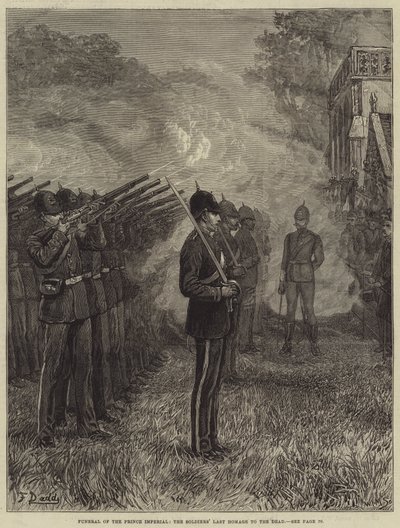 Begravelse af Prince Imperial, soldaternes sidste hyldest til de døde af Frank Dadd