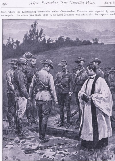 Hævnens ed, illustration fra After Pretoria: The Guerilla War, 1902 af Frank Dadd