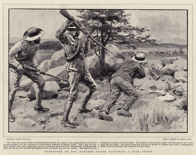 Overgiv eller dø! Borgerpolitiet fanger en Boer-sniper af Frank Dadd