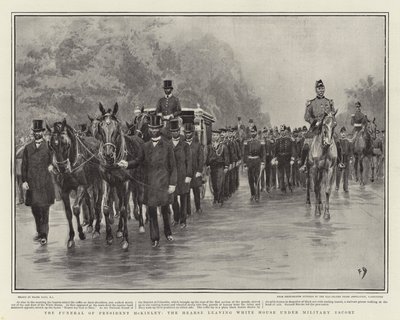 Præsident McKinleys begravelse, Ligvognen, der forlader Det Hvide Hus under Militær Escort af Frank Dadd