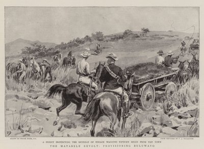 Matabele-oprøret, der forsyner Bulawayo af Frank Dadd