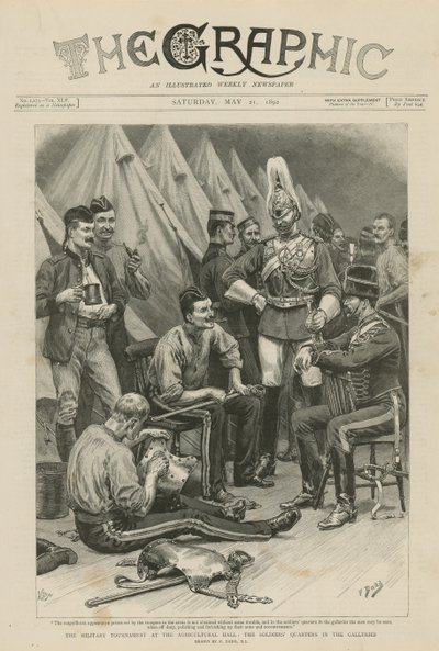 Militærturneringen ved Landbrugshallen af Frank Dadd
