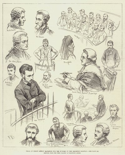Retssag mod Percy Lefroy Mapleton for mordet på Brighton-jernbanen af Frank Dadd