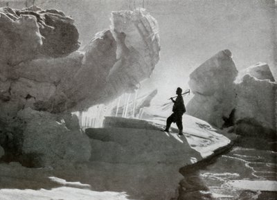 Trykisblokke nær Discovery Bluff, c1911, 1913 af Frank Debenham