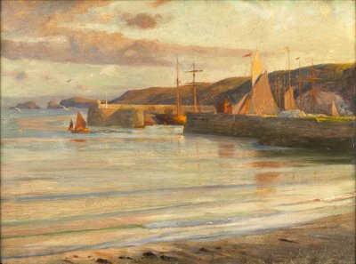 På North Devon Coast af Frank Dicksee