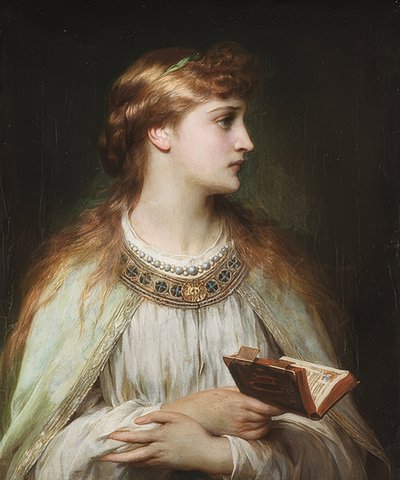 Ophelia. Um 1864 af Frank Dicksee