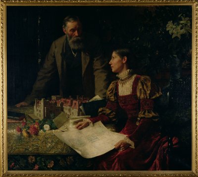 Husbyggerne, 1879 af Frank Dicksee