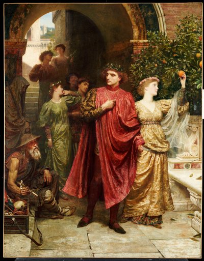 Symbolet - "Er det ikke noget for jer, alle I, der går forbi", 1881 af Frank Dicksee