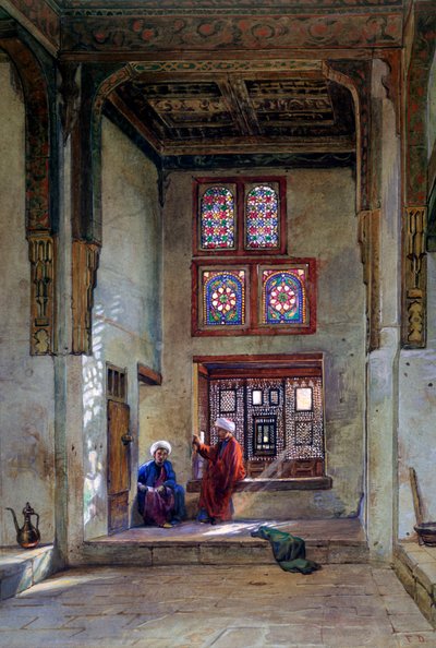 Reception Room, Memlook Radnau Beys House, Cairo, 1873 af Frank Dillon