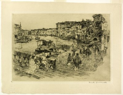 Udsigt over Canal Grande af Frank Duveneck