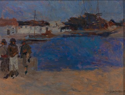 Kystlinje omkring Cherbourg af Frank Edwin Scott