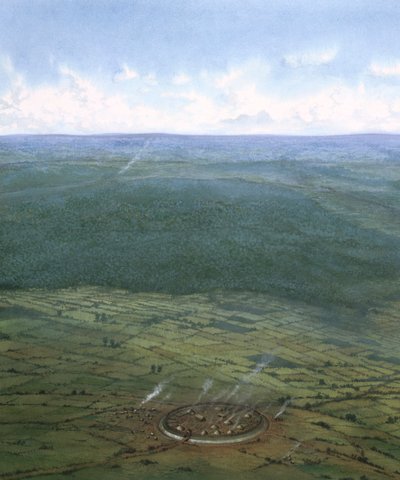 Befæstet indhegning, Sydengland, c1000 f.Kr. af Frank Gardiner