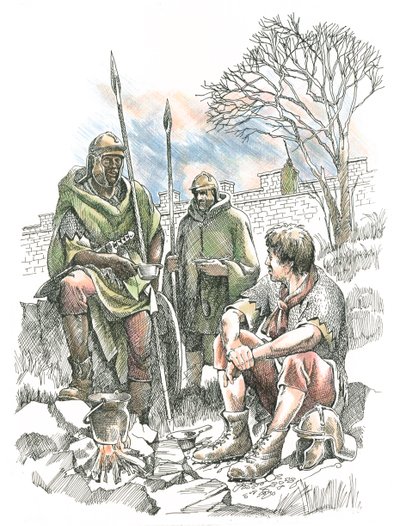 Romerske soldater, c2. århundrede, c1990-2010 af Frank Gardiner