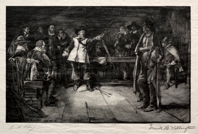 Miles Standishs Challenge, 1887. af Frank H. Wellington