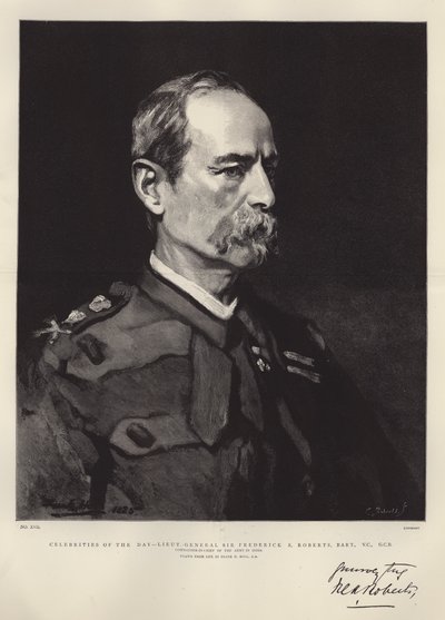 Dagens berømtheder, generalløjtnant Sir Frederick S Roberts, Baronet, VC, GCB af Frank Holl