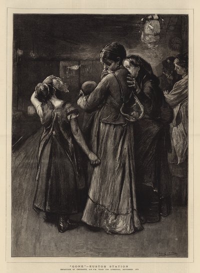 Væk, Euston Station af Frank Holl