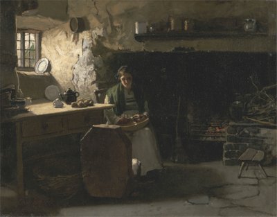 Skrælning af kartofler af Frank Holl