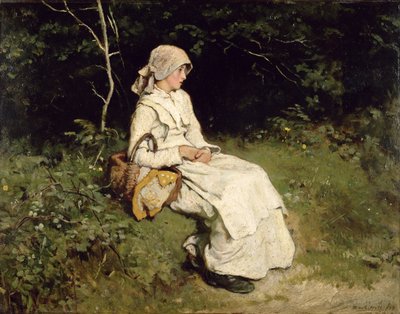 Hvile ved vejen, 1879 af Frank Holl