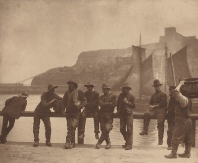 Whitby Fishermen af Frank Meadow Sutcliffe